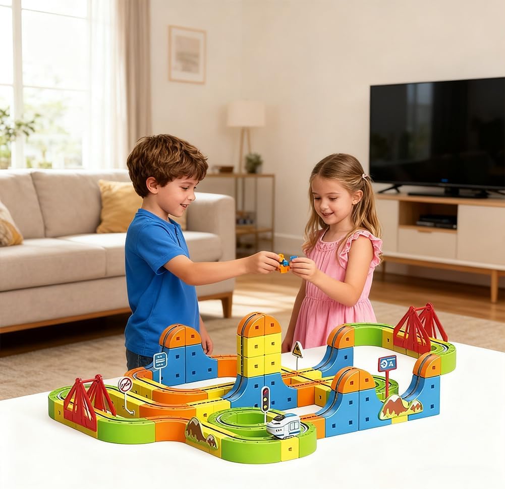 VisionBrix RailCube™ – Endless Track Building Set