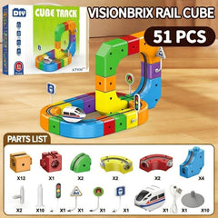 VisionBrix RailCube™ – Endless Track Building Set